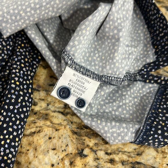 Bugatchi Cotton Blend Printed Long Sleeve Polo Shirt Size XL - Picture 5 of 9